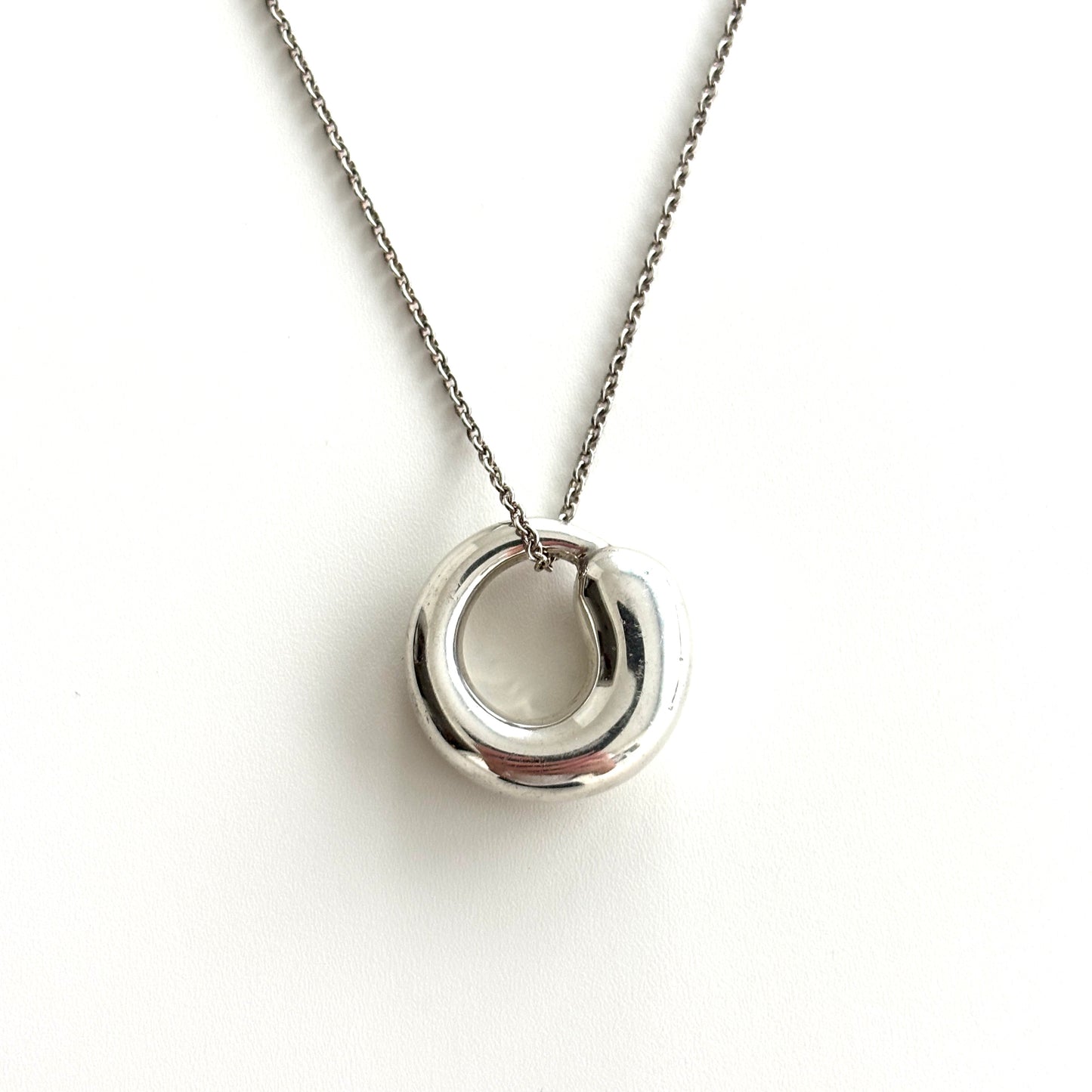 TIFFANY & CO Eternal Circle Necklace Silver