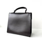 CELINE Leather Top Handle Bag Brown