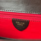 CELINE Leather Top Handle Bag Brown