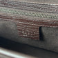 GUCCI Monogram Canvas Bamboo Bag Brown