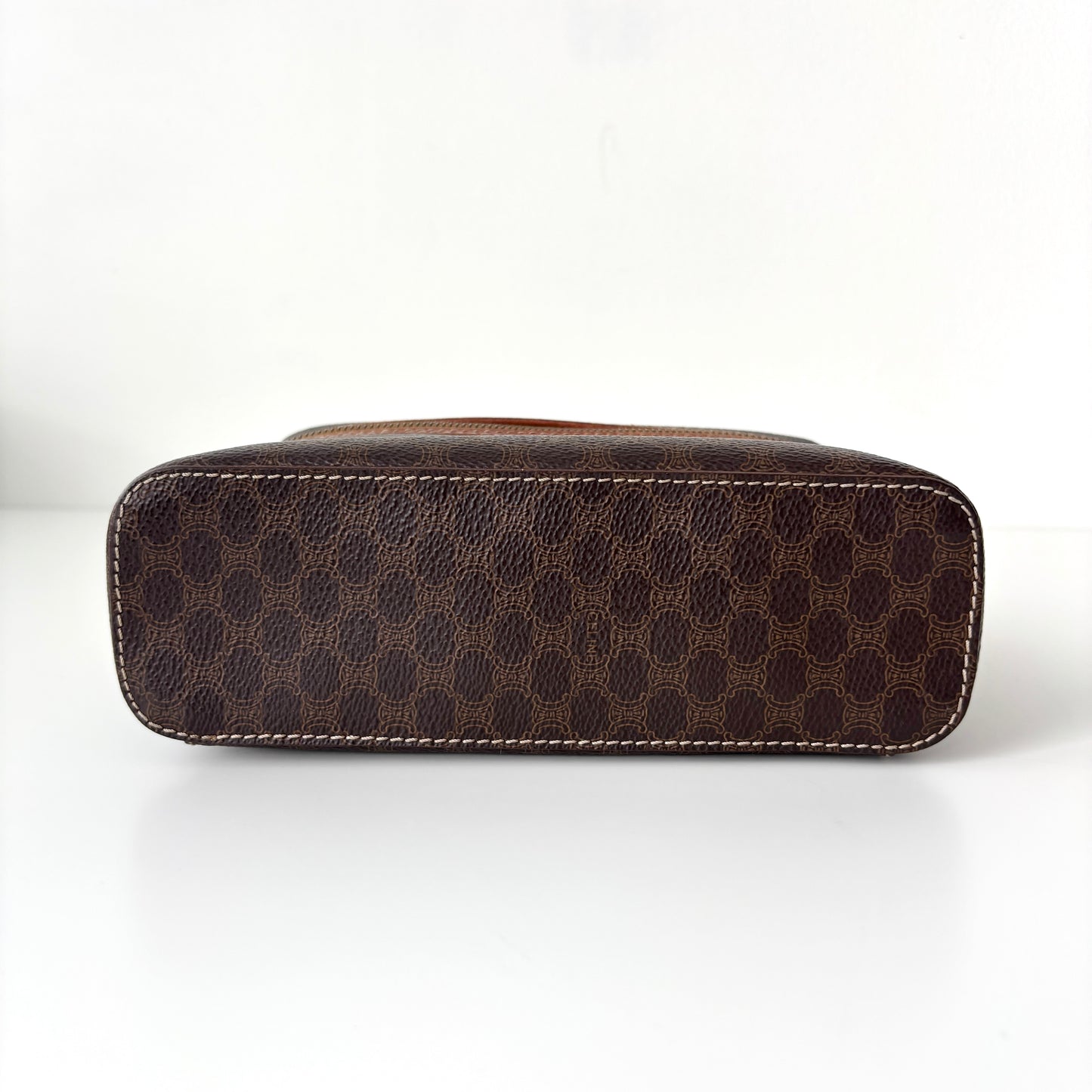 CELINE Monogram Canvas Vanity Bag Brown