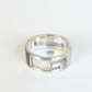 GUCCI "G" Silver Cutout Band Ring