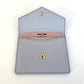 MIU MIU Leather Card Holder Blue