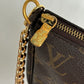LOUIS VUITTON Pochette Accessoires Monogram with Chain