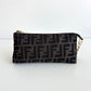 FENDI Zucca Canvas Pouch with Chain