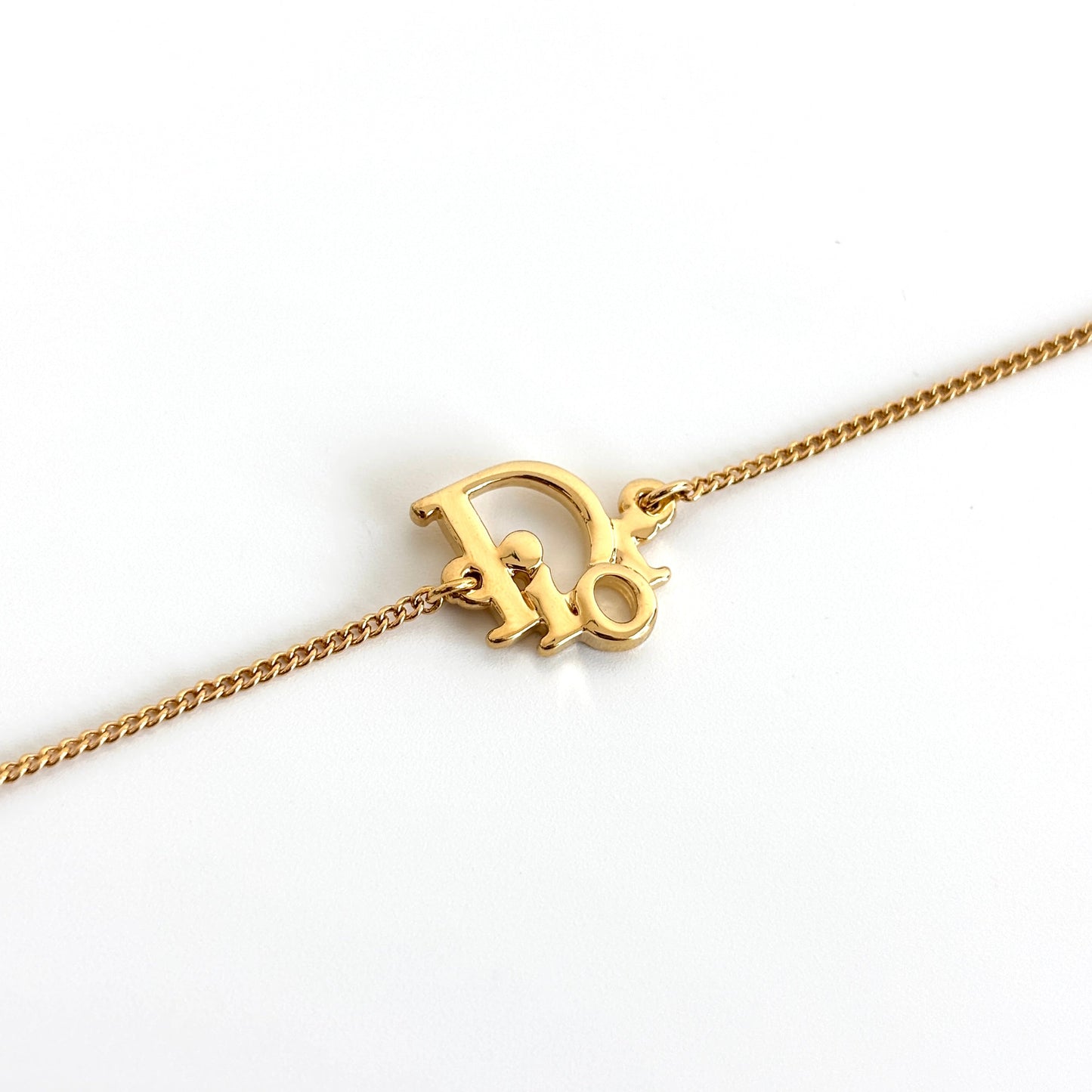 DIOR Logo Necklace Gold-plated
