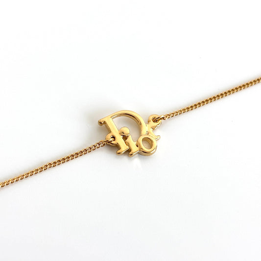 DIOR Logo Necklace Gold-plated