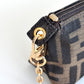 FENDI Zucca Canvas Mini Pouch with Chain