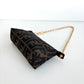FENDI Zucca Canvas Mini Pouch with Chain
