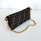 FENDI Zucca Canvas Mini Pouch with Chain