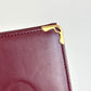 CARTIER Leather ID Wallet Burgundy