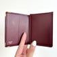 CARTIER Leather ID Wallet Burgundy