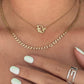 DIOR Logo Necklace Gold-plated