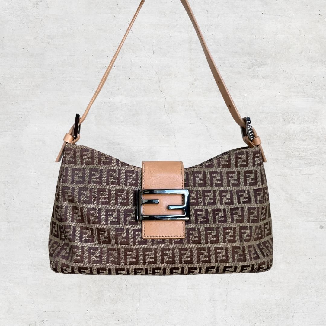 Fendi Zucca Mini Croissant Pochette Bag