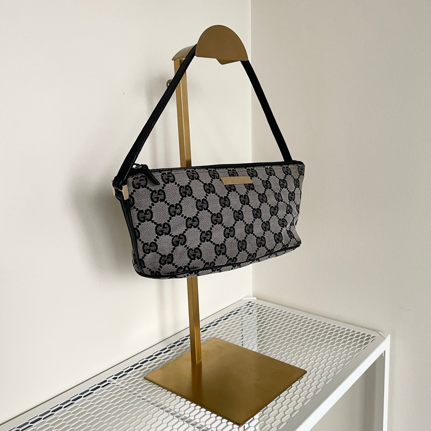 Gucci Boat Pochette Canvas and Red Trim – Curated by Charbel