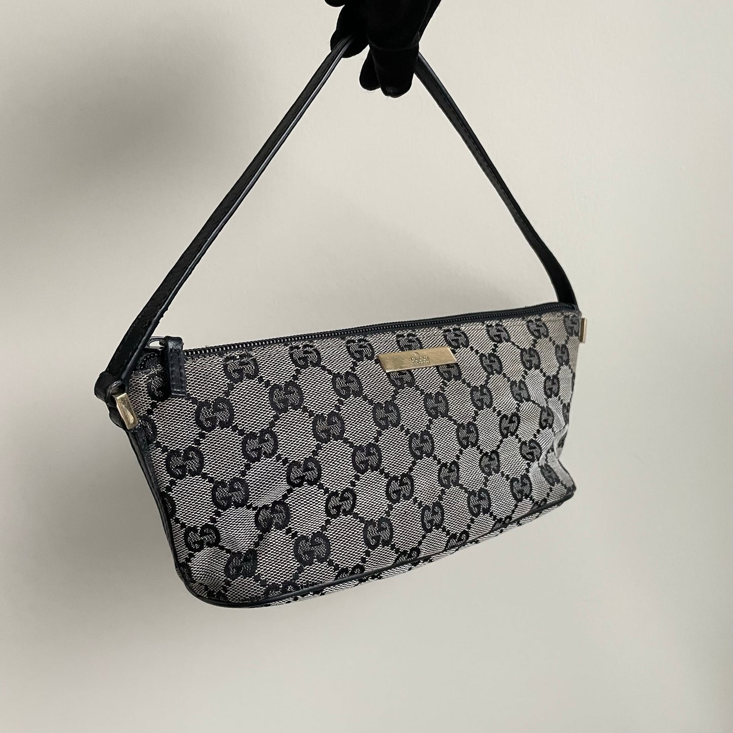 Gucci GG Canvas Boat Pochette - Brown Mini Bags, Handbags - GUC234986