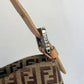 FENDI Zucchino Mini Croissant Baguette Bag