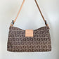 FENDI Zucchino Mini Croissant Baguette Bag