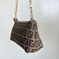 FENDI Zucchino Pouch with Chain