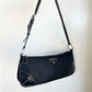PRADA Nylon Leather Shoulder Bag