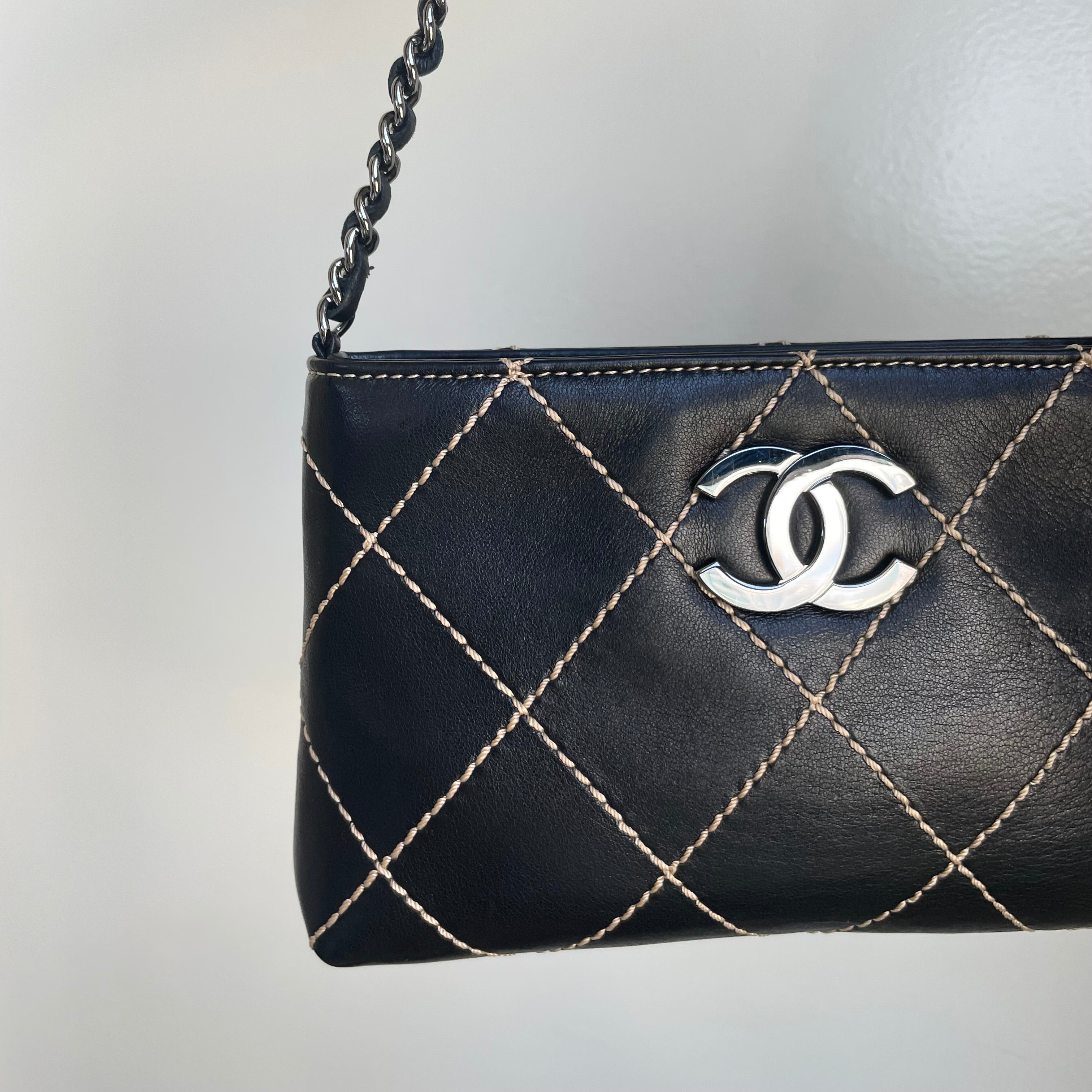 CHANEL Wild Stitch Surpique Pochette