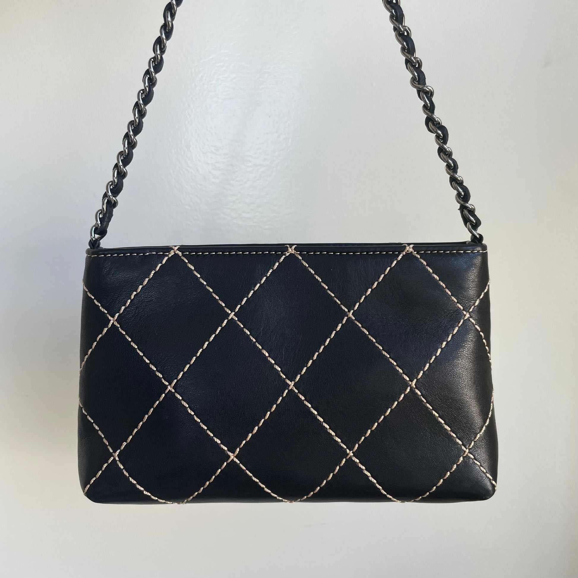 Finer Things Black Quilted Purse