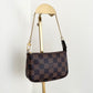 LOUIS VUITTON Mini Pochette Accessoires Damier Ebene