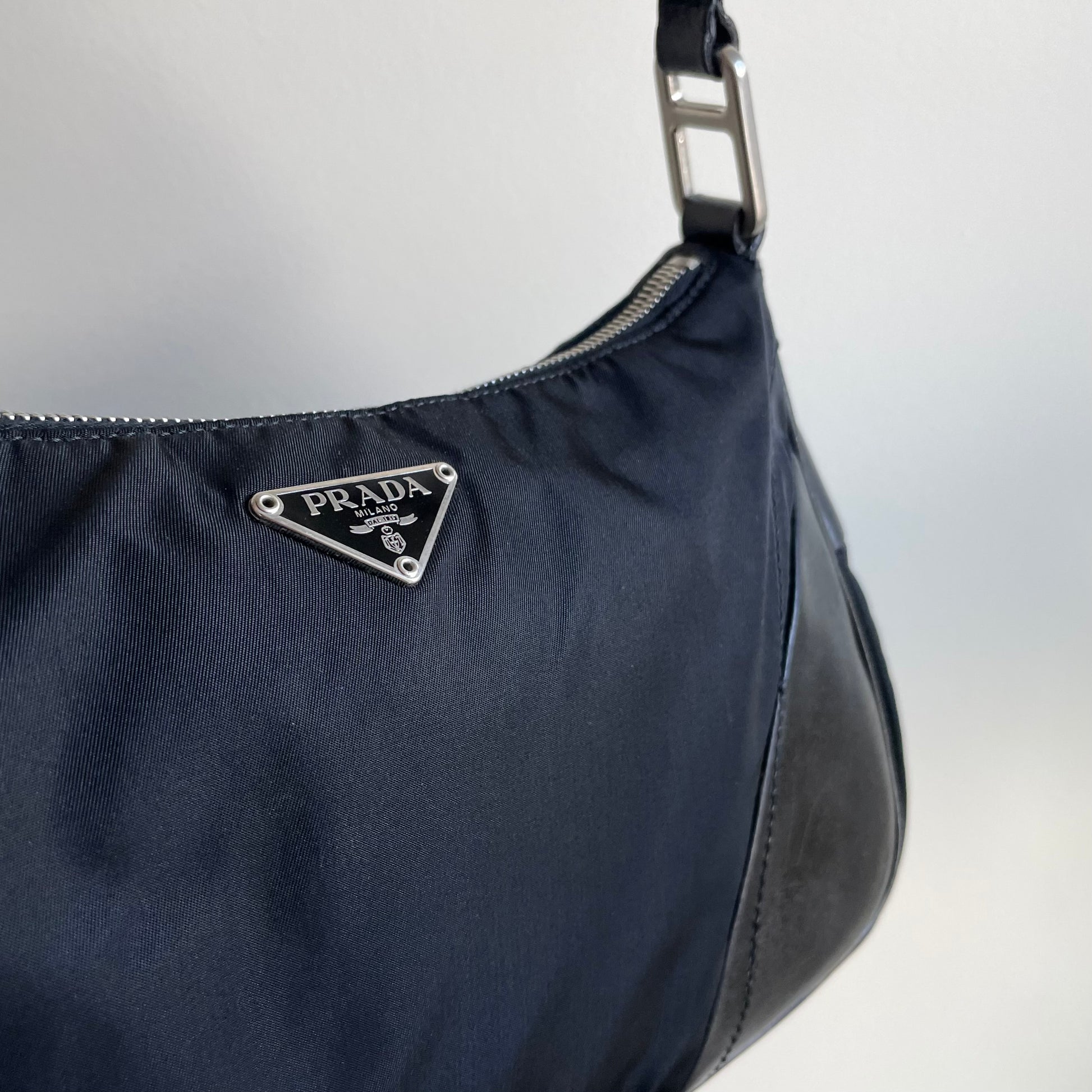 Prada Tessuto-Trimmed Saffiano Lux Shoulder Bag - ShopStyle