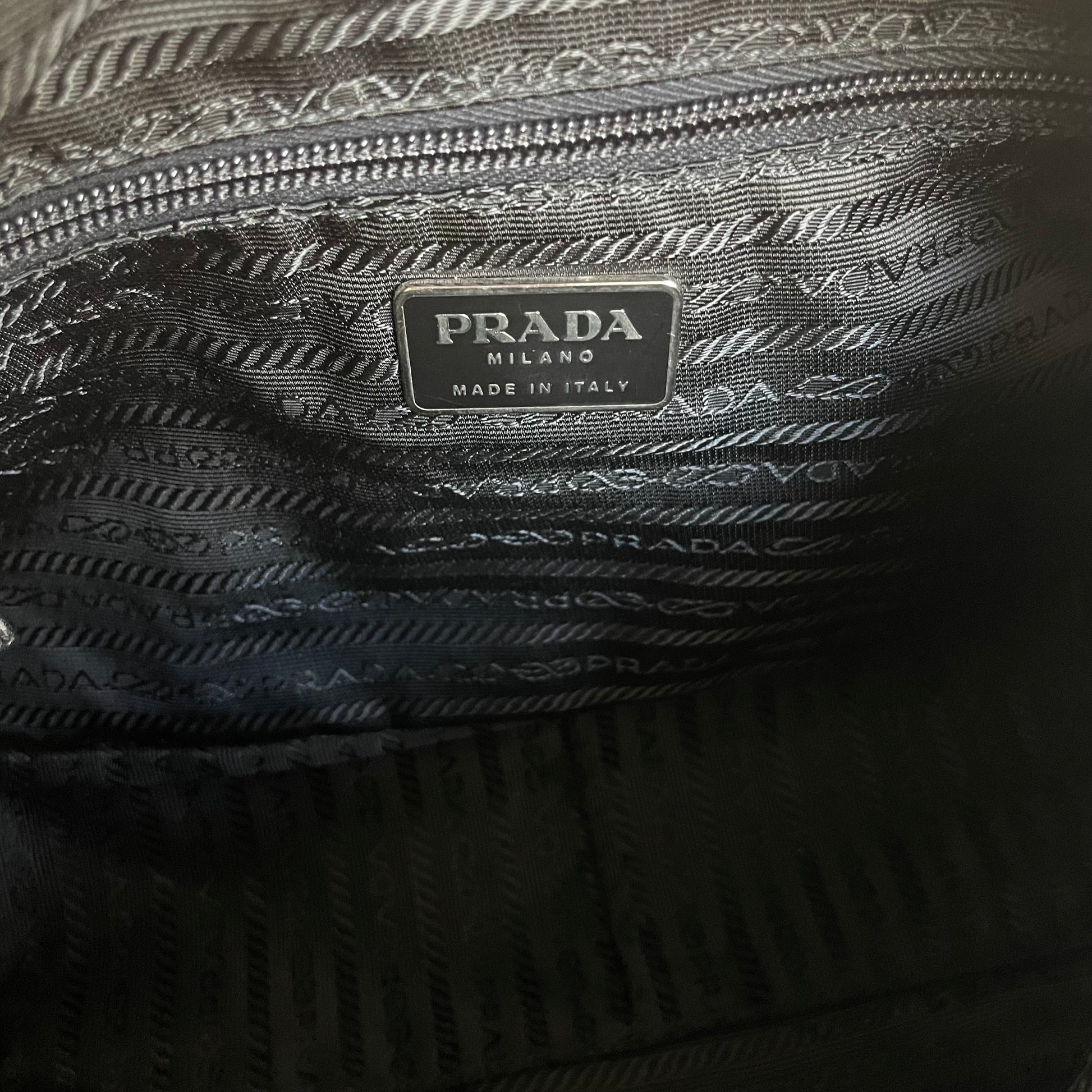 Authentic! Prada Light Calf Black Crossbody Bag.