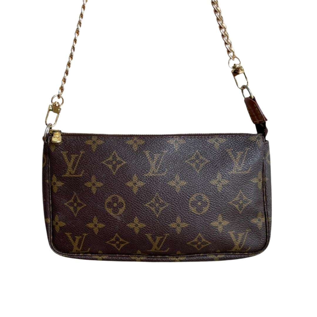 LOUIS VUITTON Pochette Accessoires Monogram with Chain