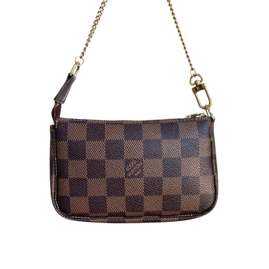 LOUIS VUITTON Mini Pochette Accessoires Damier Ebene